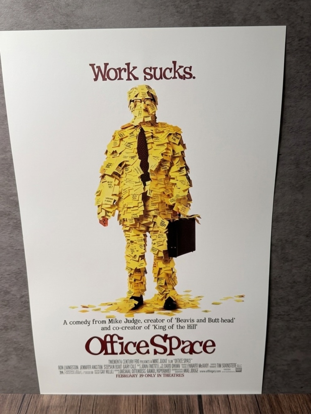 Office Space (1999) Movie Poster Art Print - 11x17" - Milton Sticky Notes